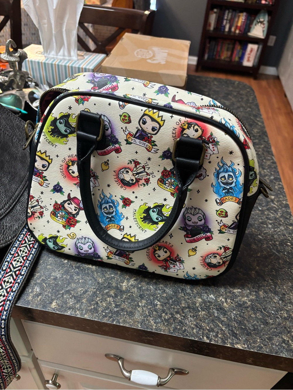 Funko Pop Loungefly Disney Villains Satchel Bag with Extra Strap